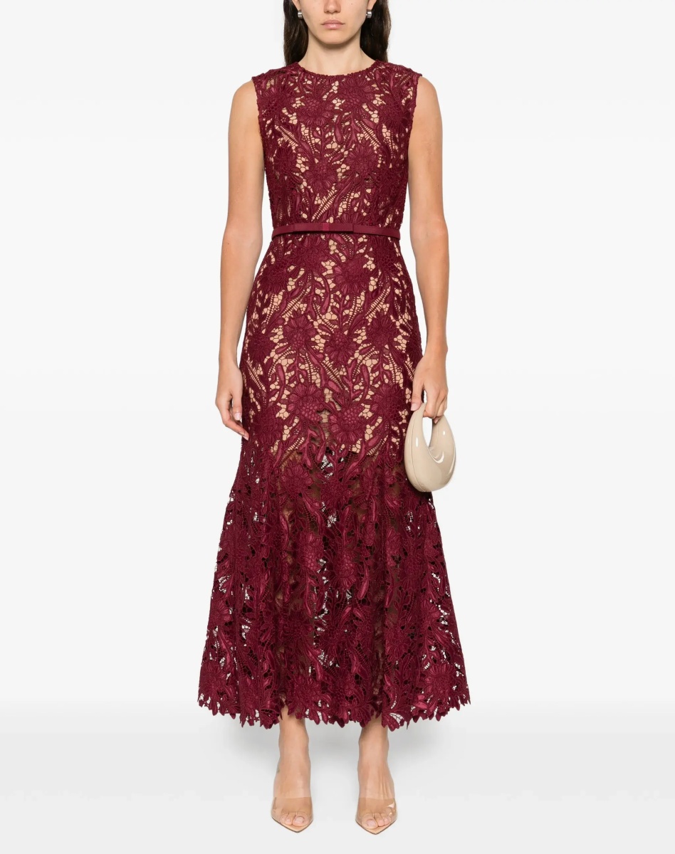 Rochii Floral Lace Midi Dress - Img 3