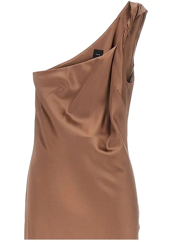 Rochii Fringed satin midi dress - Img 2