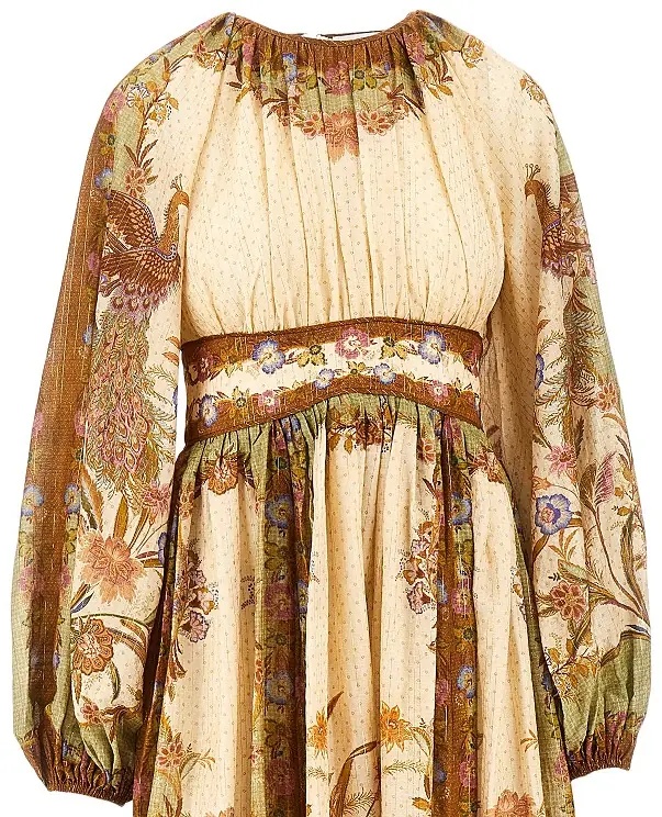 Rochii 'Indra' cotton and silk long dress - Img 2