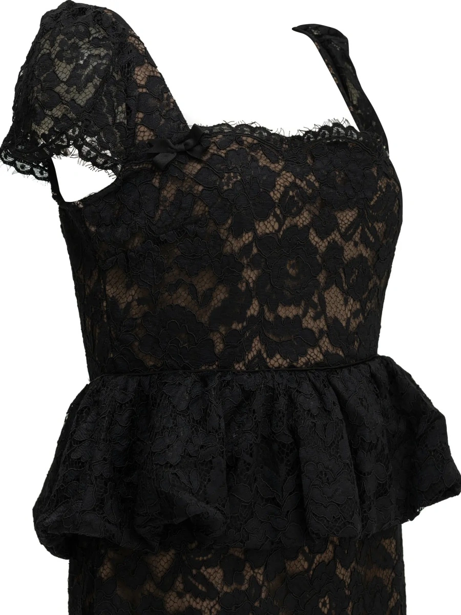 Rochii Midi-length sheath dress with ruffles - Img 4