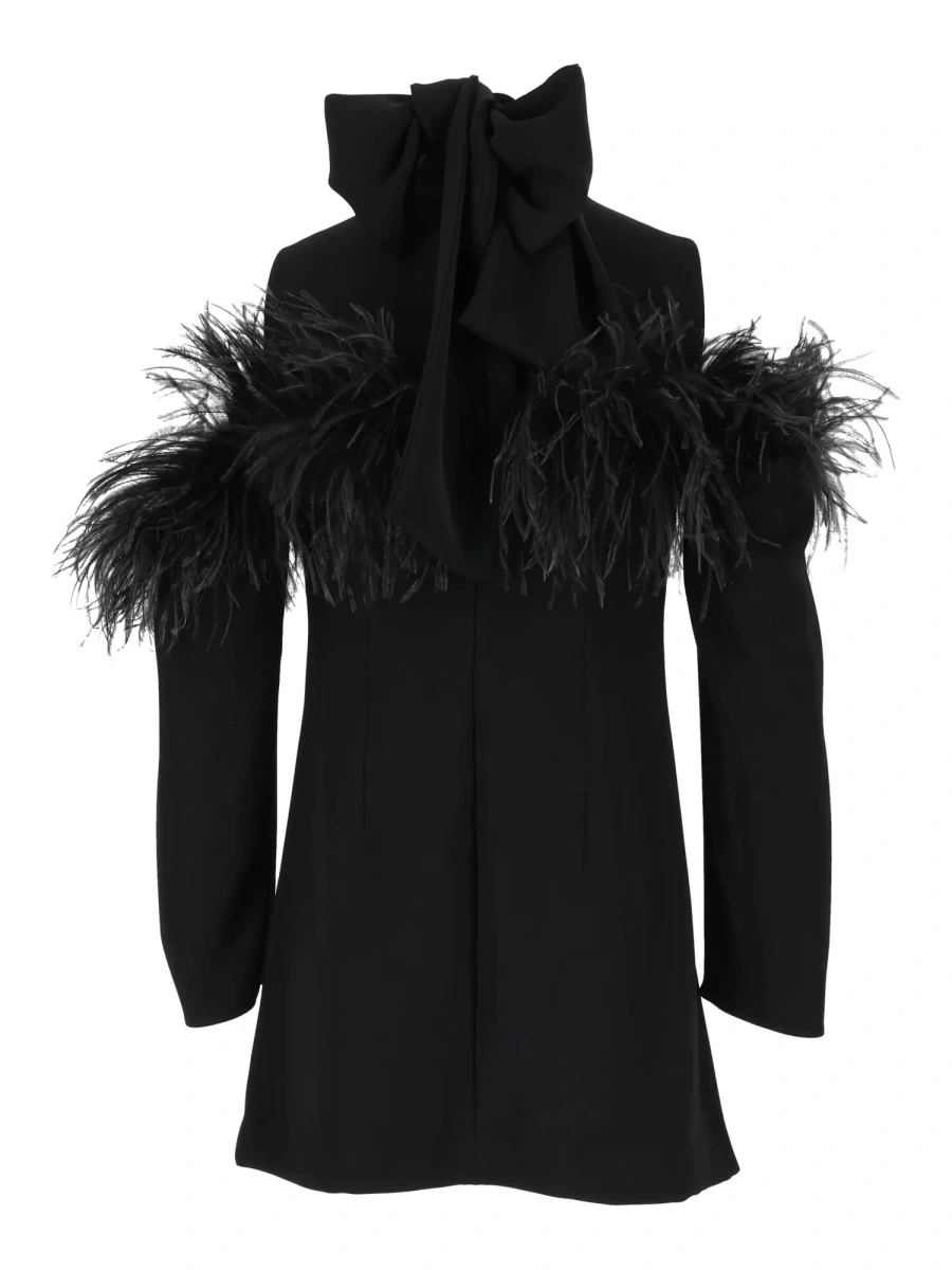 Rochii P.A.R.O.S.H. DRESS WITH BOA - Img 2