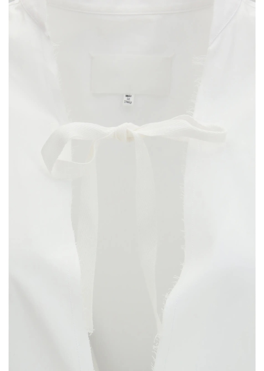 Rochii Raw-edge cotton mini Dress - Img 3