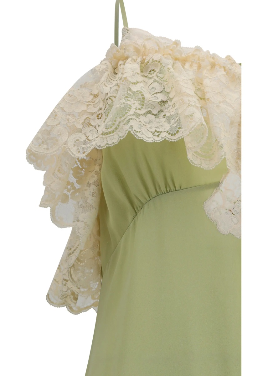 Rochii Silk Dress with lace details - Img 3