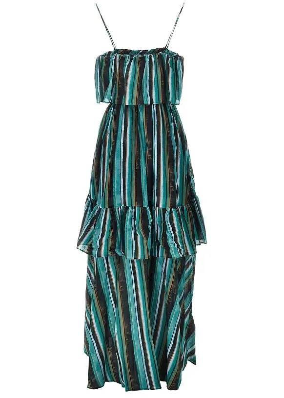 Rochii Striped print muslin maxi dress - Img 3