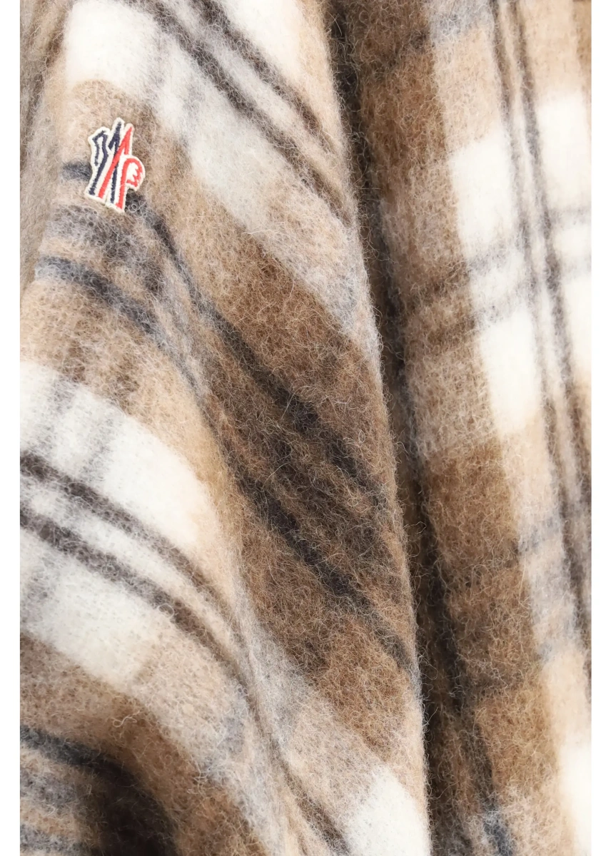 Rochii Wool-blend Cape with shearling collar - Img 3
