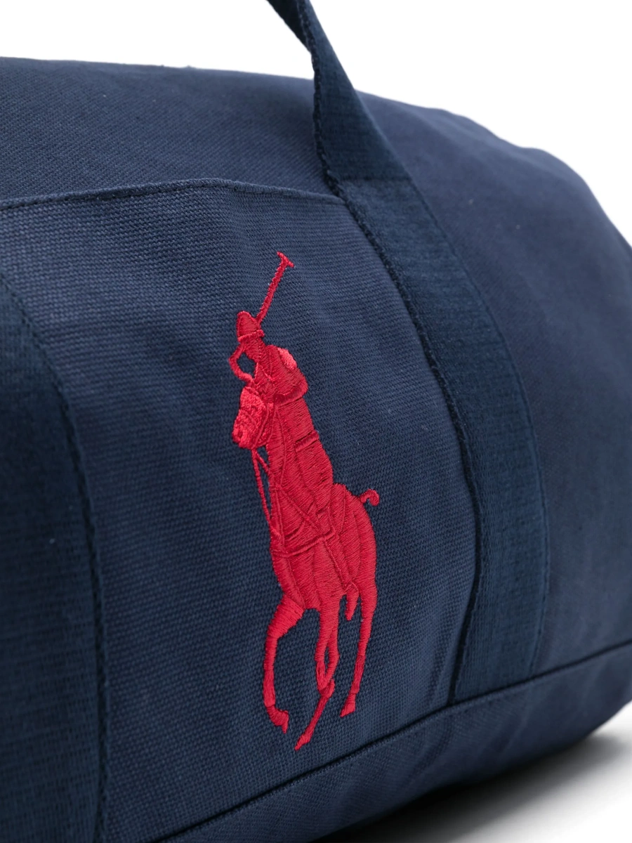Rucsac Ralph Lauren albastru din bumbac - Img 2