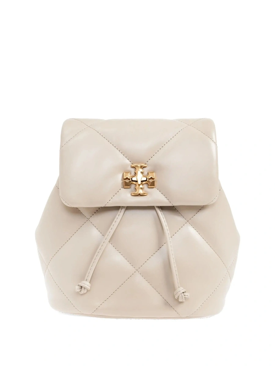 Rucsac Tory Burch bej din piele - Img 8