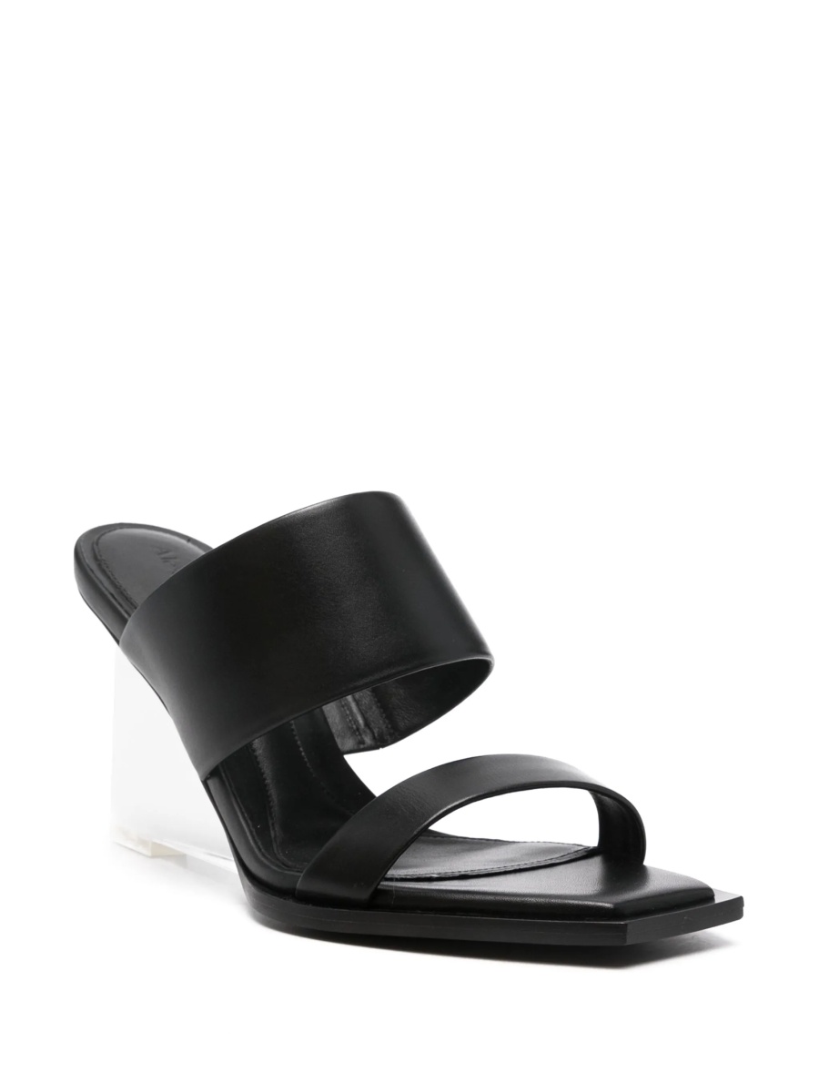 Saboti Alexander McQueen negri din piele si plexiglass - Img 2