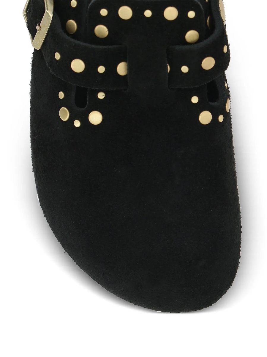 Saboti Birkenstock negri din piele intoarsa - Img 4