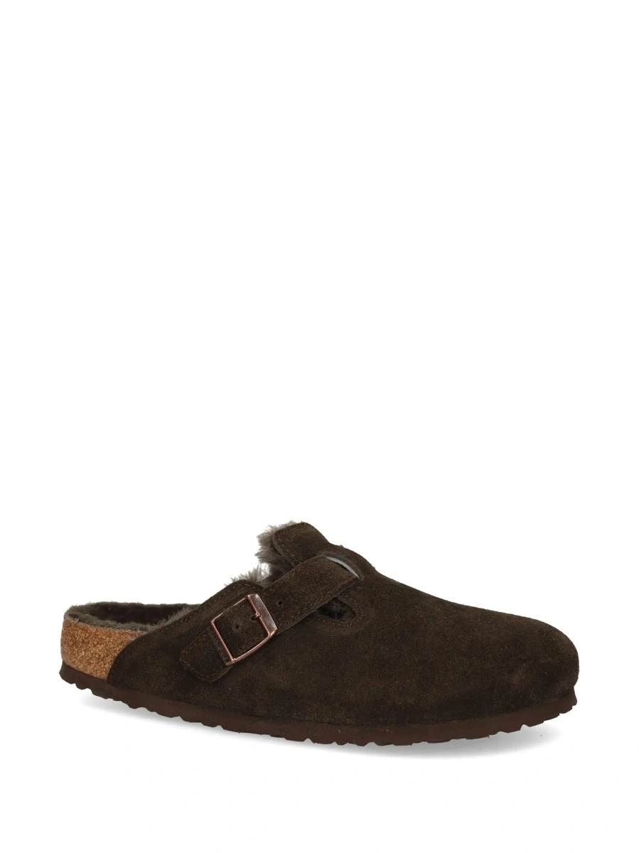Saboti Mule Slip-On 'Boston' with adjustable strap in Ecoleather brown women - Img 5