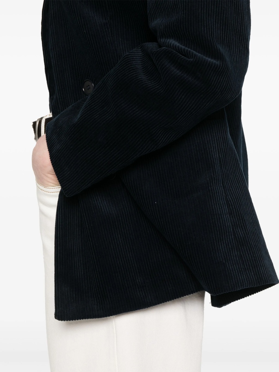 Sacou A.P.C. albastru din bumbac - Img 5