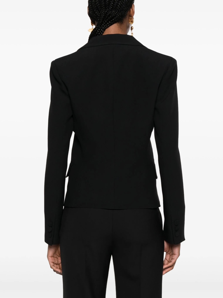 Sacou Alberta Ferretti negru din acetat si vascoza - Img 4