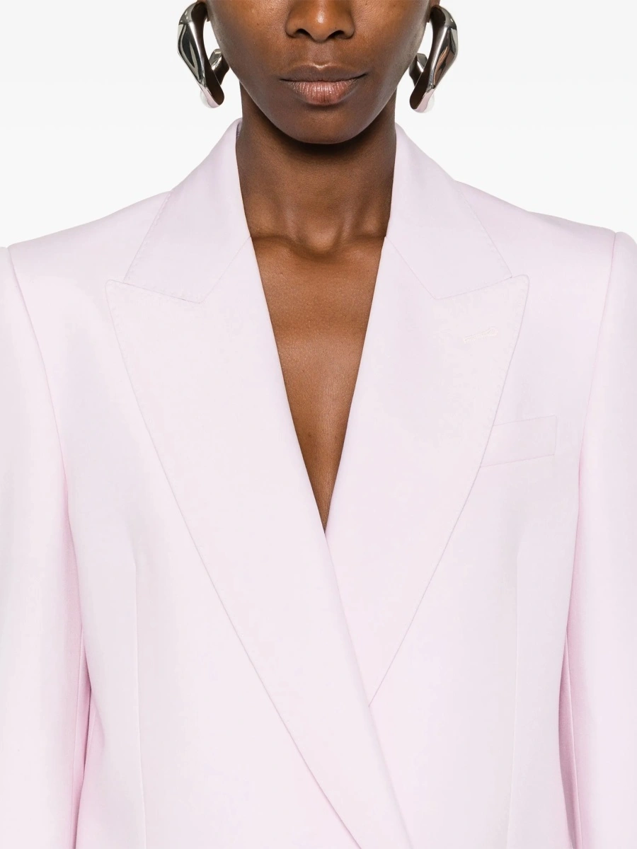 Sacou Alexander McQueen roz din lana - Img 5