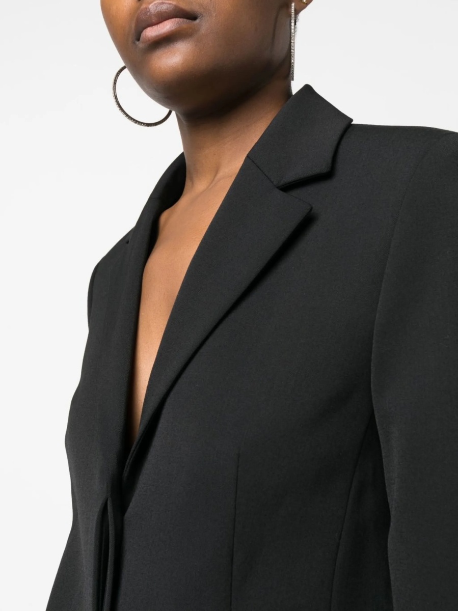 Sacou AMBUSH negru din polyester si lana - Img 5