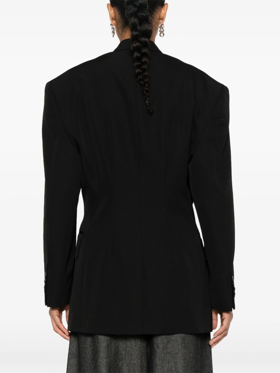 Sacou Balenciaga negru din lana - Img 4