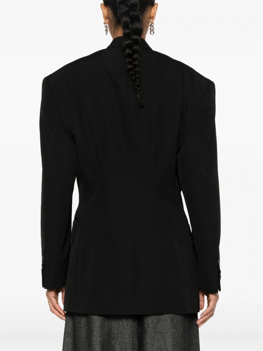 Sacou Balenciaga negru din lana - Img 4