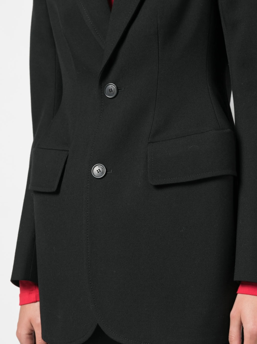 Sacou Balenciaga negru din lana - Img 5