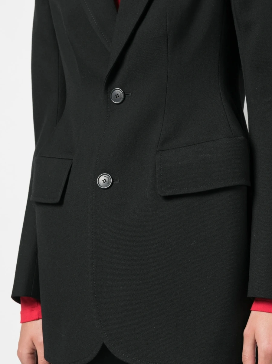 Sacou Balenciaga negru din lana - Img 5