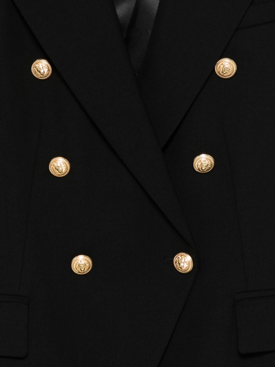 Sacou Balmain negru din elastan si lana - Img 3
