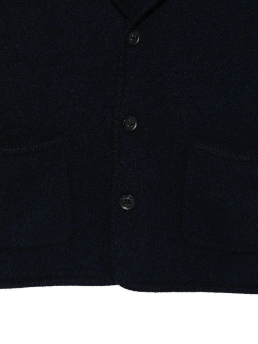 Sacou blue blazer with tone-on-tone logo patch in fabric Boy - Img 5