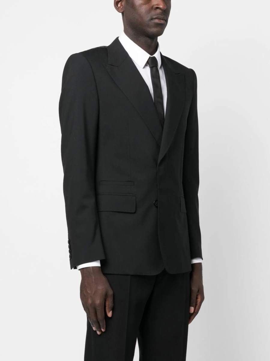 Sacou Dolce &amp; Gabbana negru din elastan si lana - Img 3