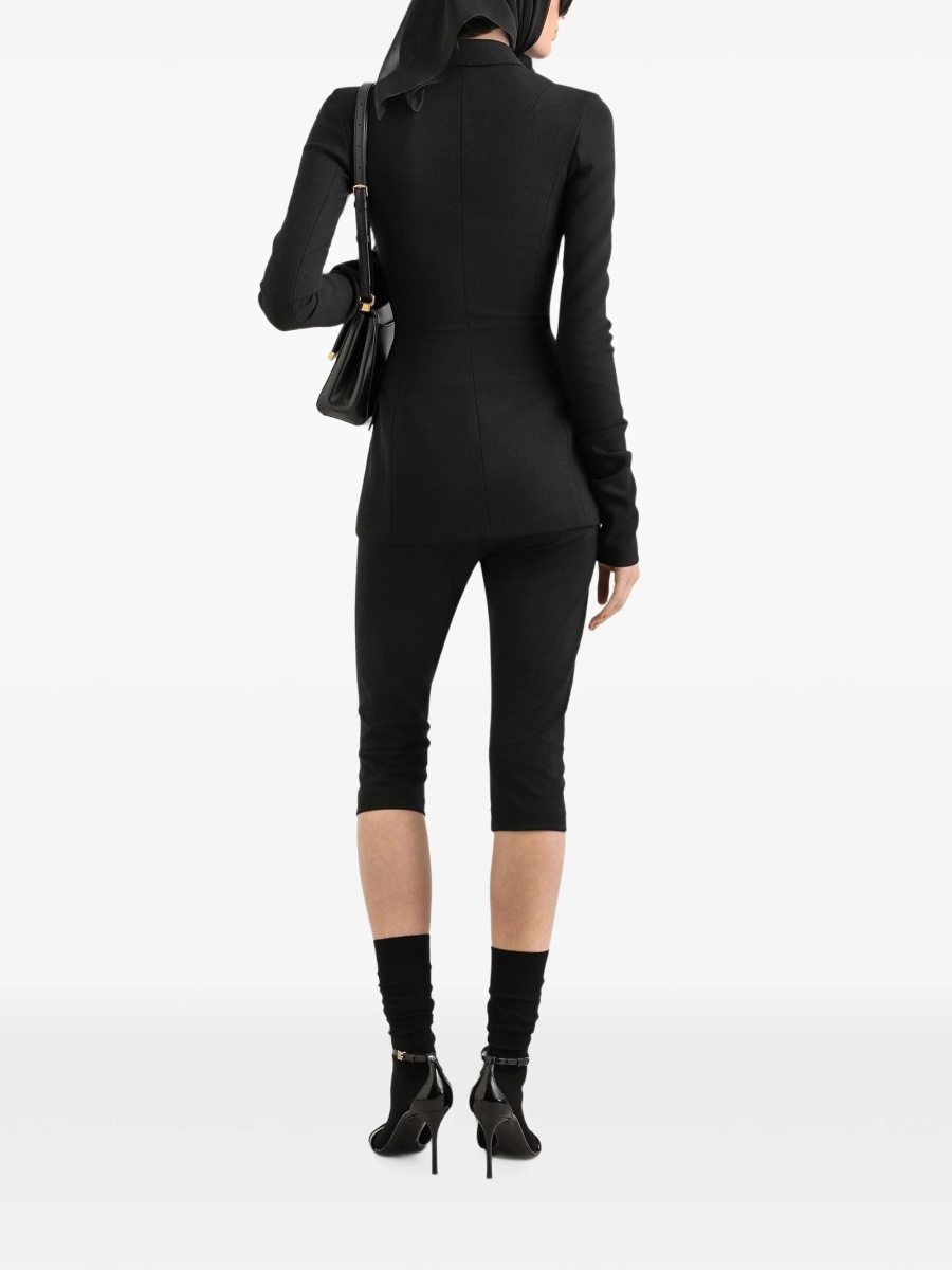 Sacou Dolce &amp; Gabbana negru din lana si elastan - Img 3
