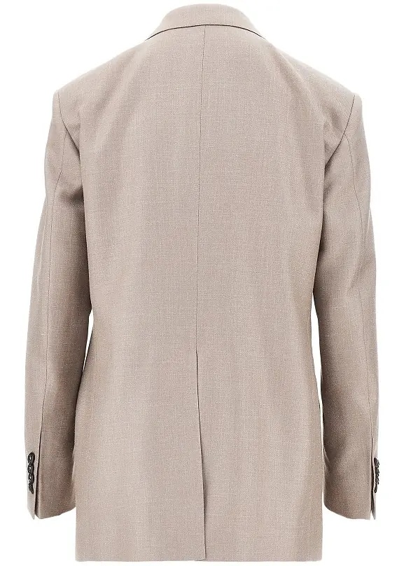 Sacou Double-breasted twill jacket - Img 3