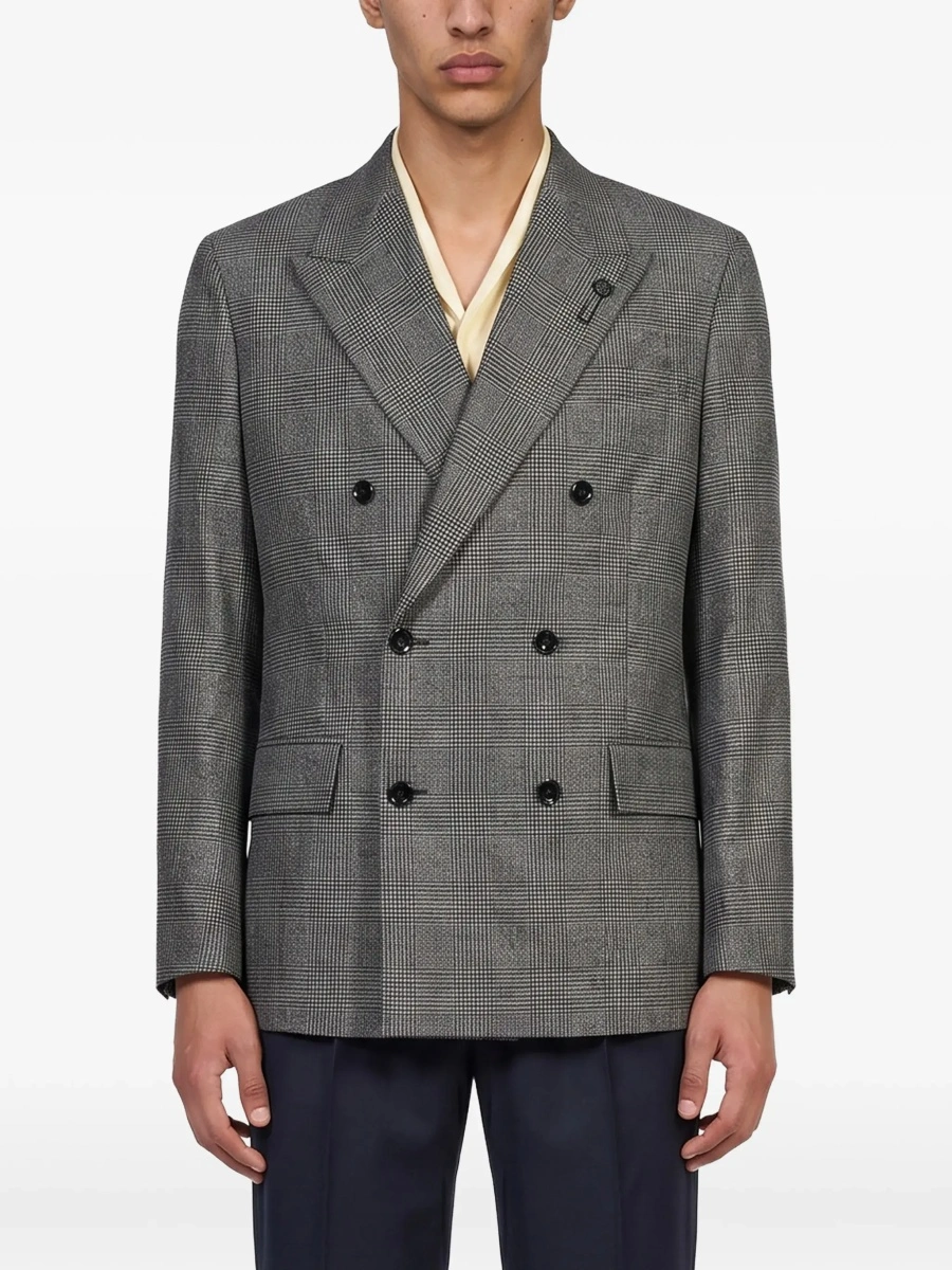 Sacou Double-breasted wool Blazer - Img 4