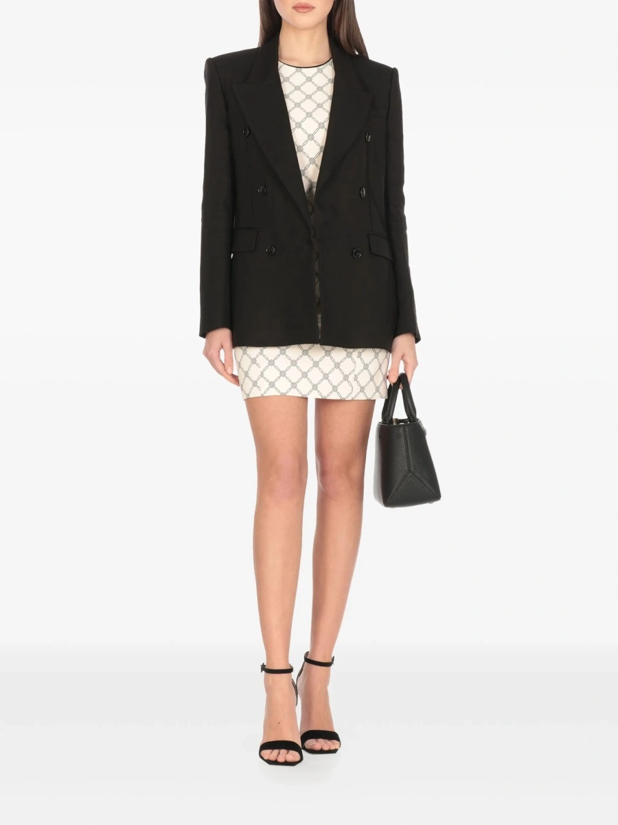 Sacou Elisabetta Franchi negru din vascoza si in - Img 2