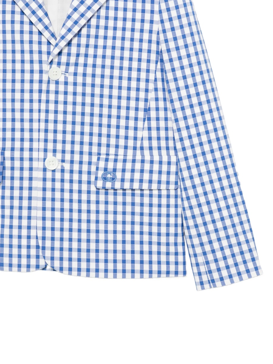 Sacou Gucci albastru din polyester si bumbac - Img 3