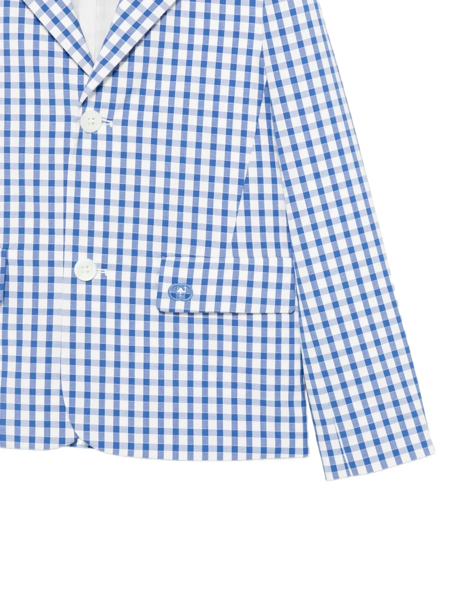 Sacou Gucci albastru din polyester si bumbac - Img 3