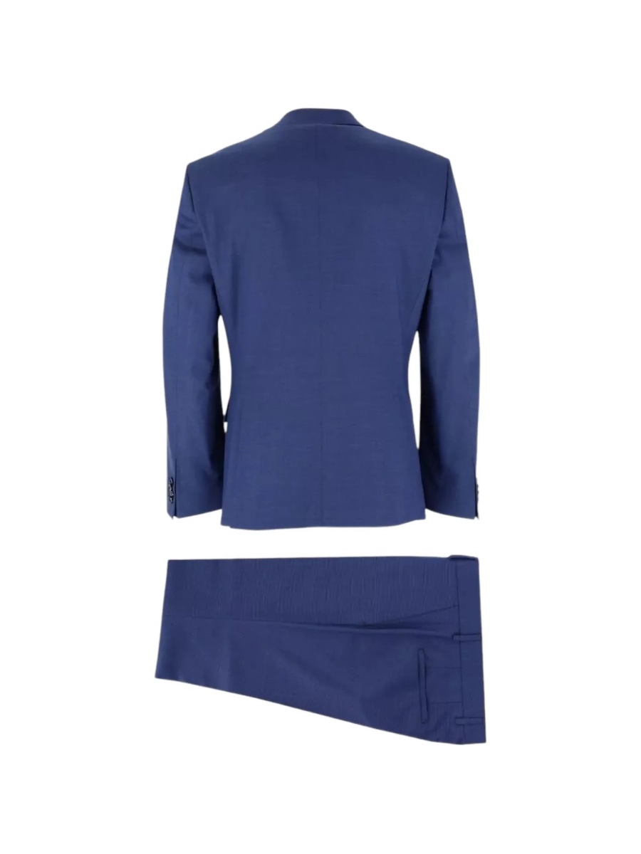 Sacou Hugo Boss albastru din polyester si lana - Img 2
