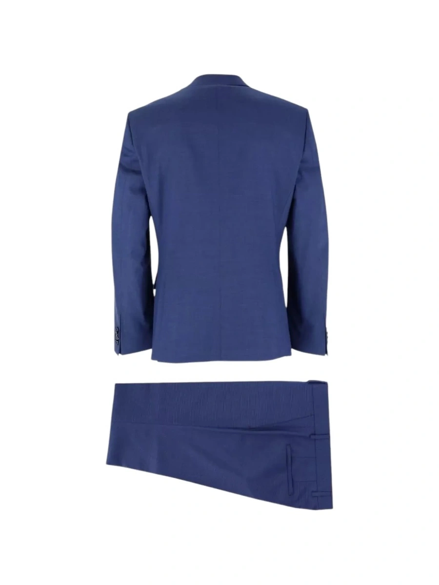 Sacou Hugo Boss albastru din polyester si lana - Img 2