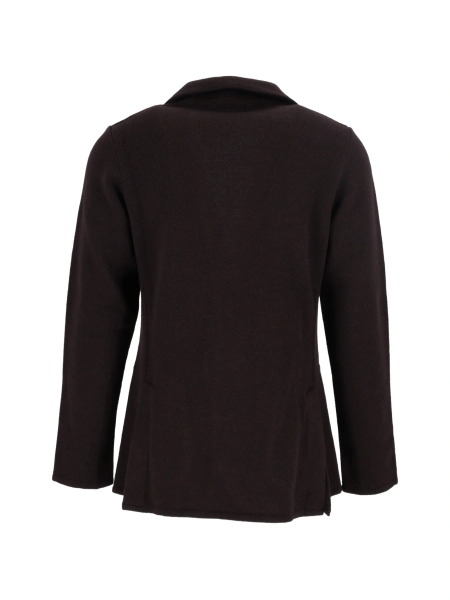 Sacou Lardini maro din casmir si lana - Img 3