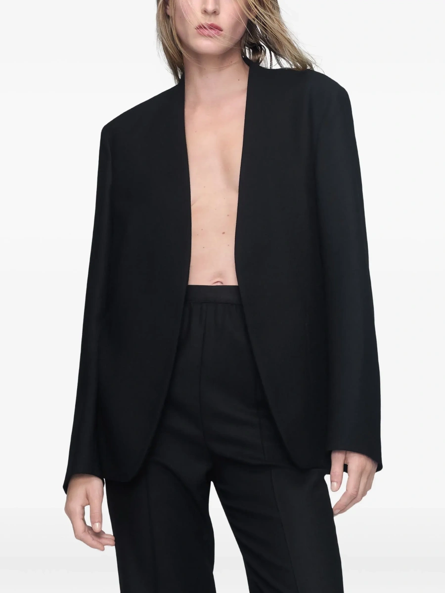 Sacou Maison Margiela negru din lana virgina - Img 4
