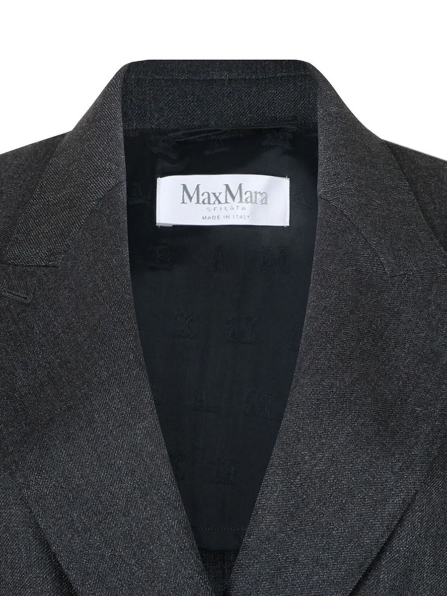 Sacou Max Mara gri din lana - Img 3