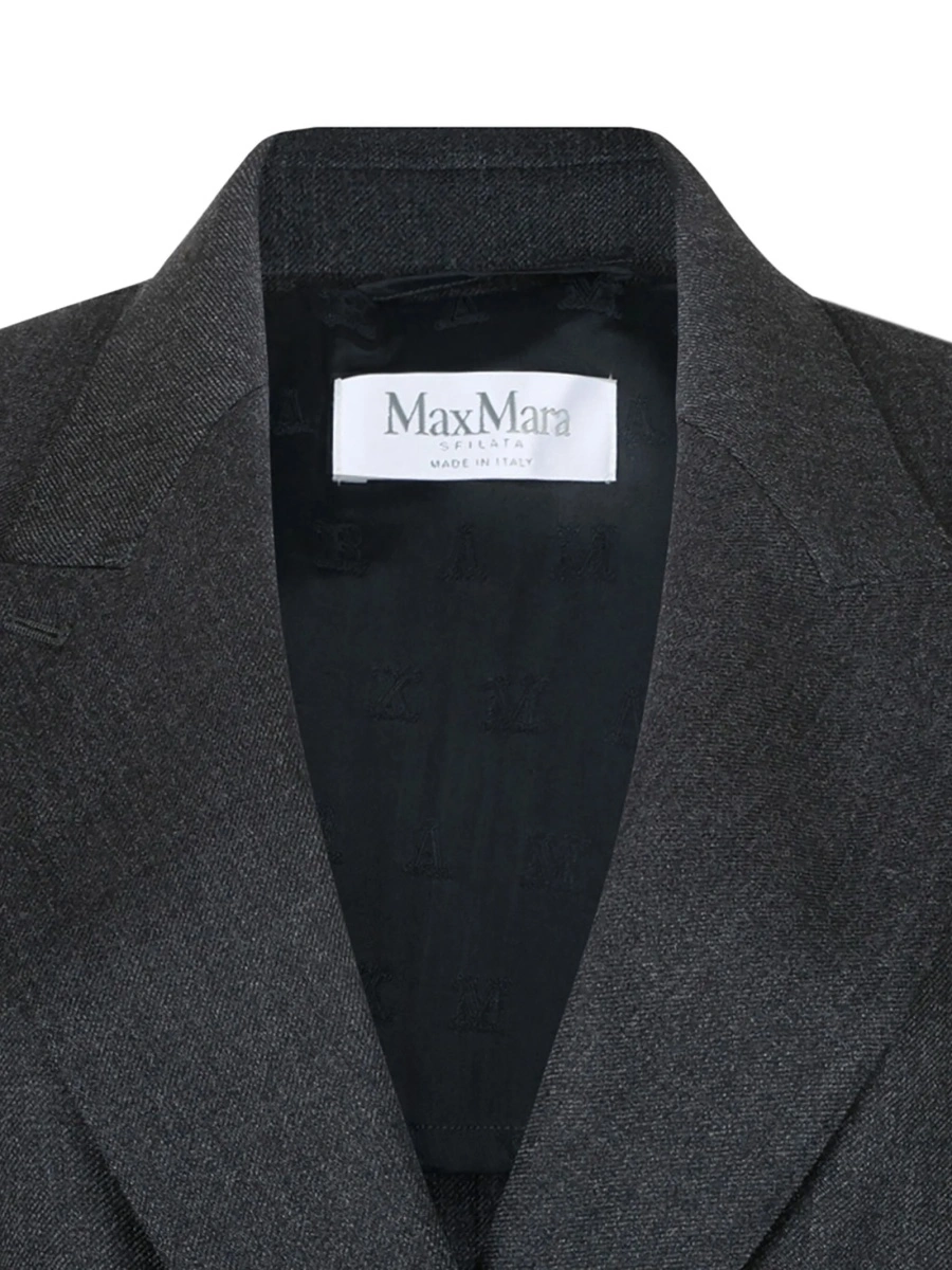 Sacou Max Mara gri din lana - Img 3