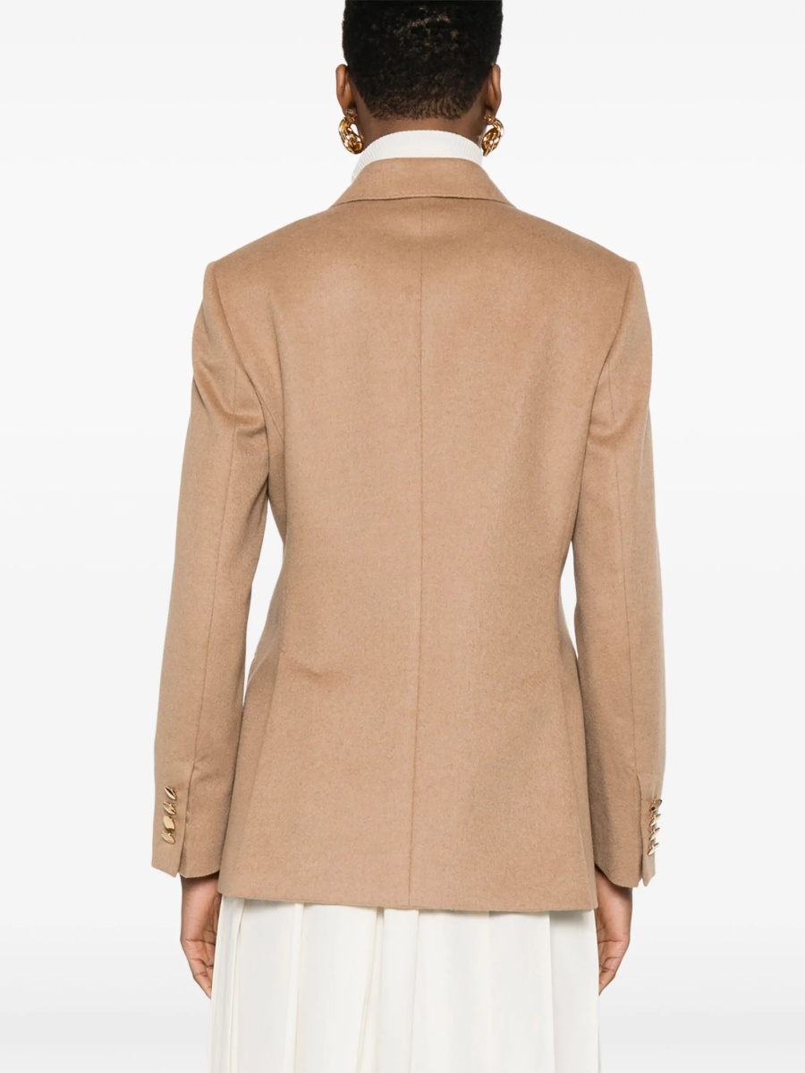 Sacou Max Mara neutru din blana - Img 4