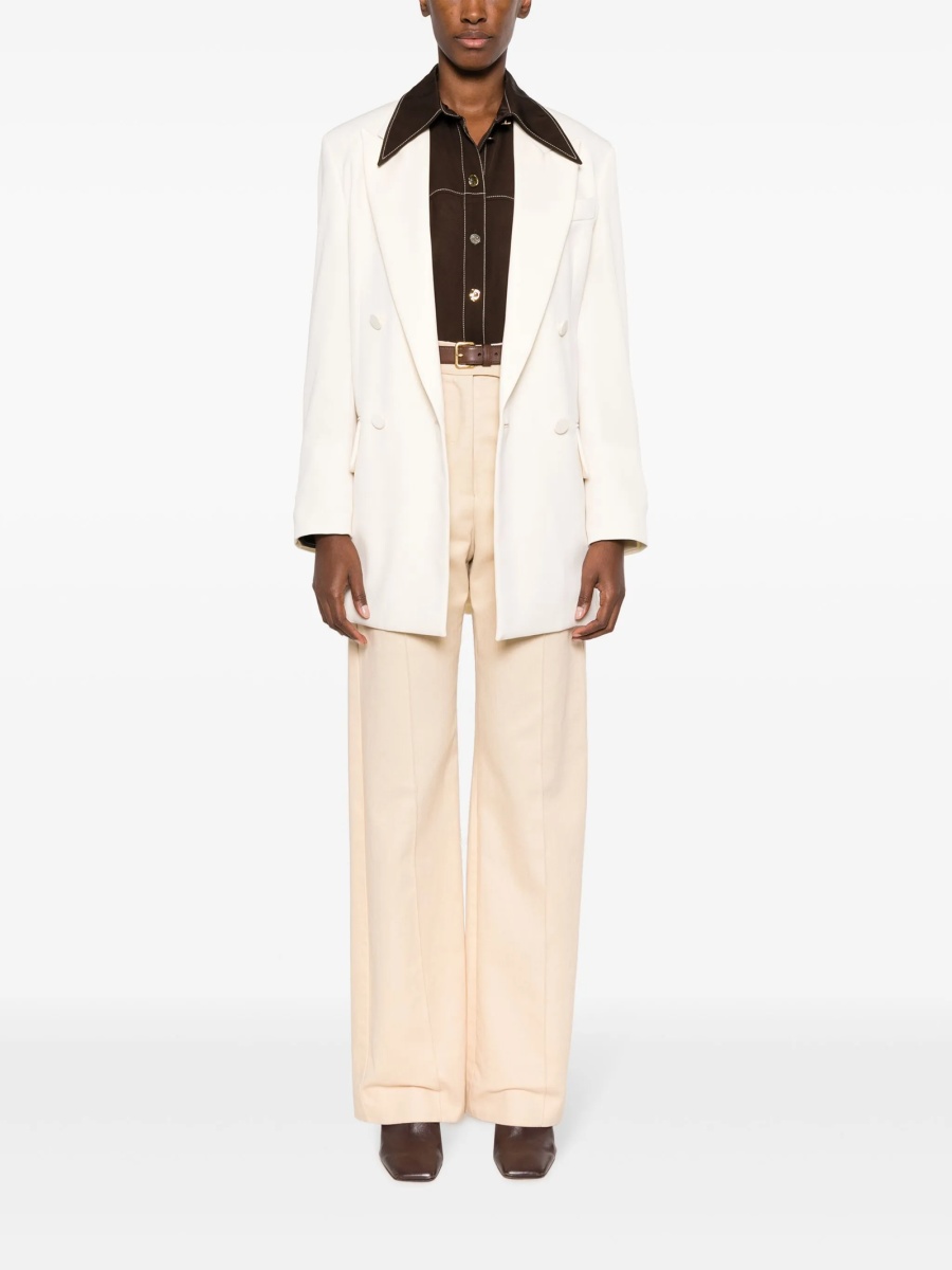 Sacou Max Mara neutru din lana si polyester - Img 2