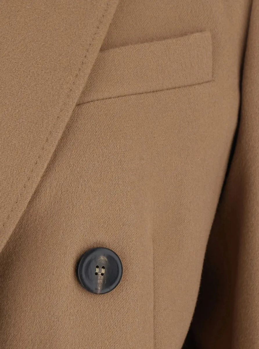 Sacou MaxMara Studio bej din lana - Img 3