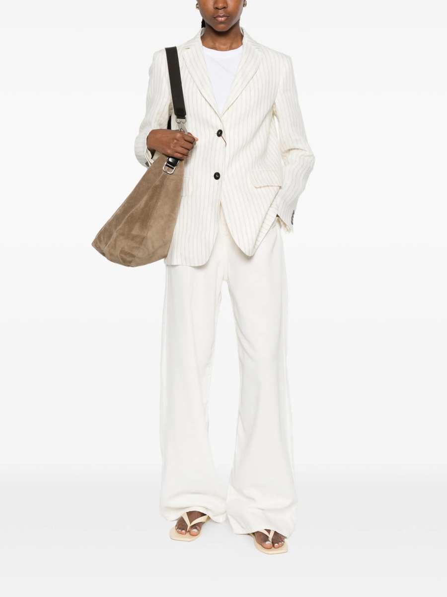 Sacou MaxMara Studio neutru din in - Img 2