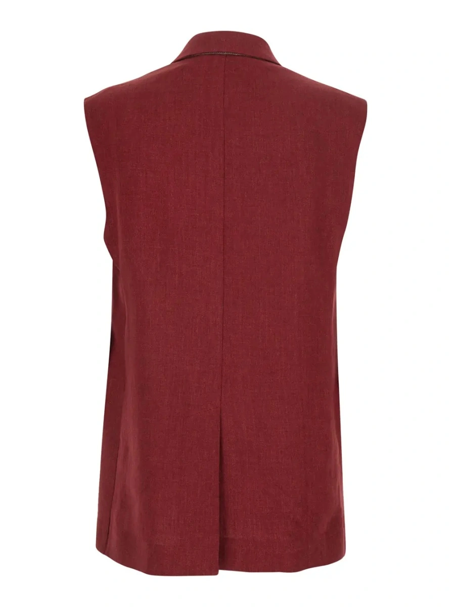Sacou MaxMara Studio rosu din in - Img 2