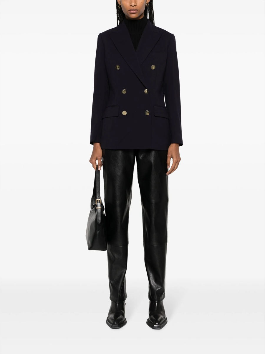 Sacou Ralph Lauren albastru din elastan si lana - Img 2
