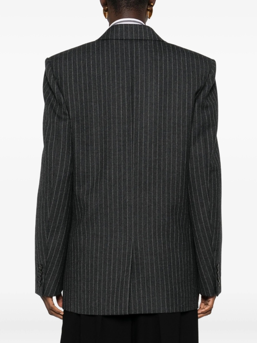 Sacou Saint Laurent gri din lana - Img 4