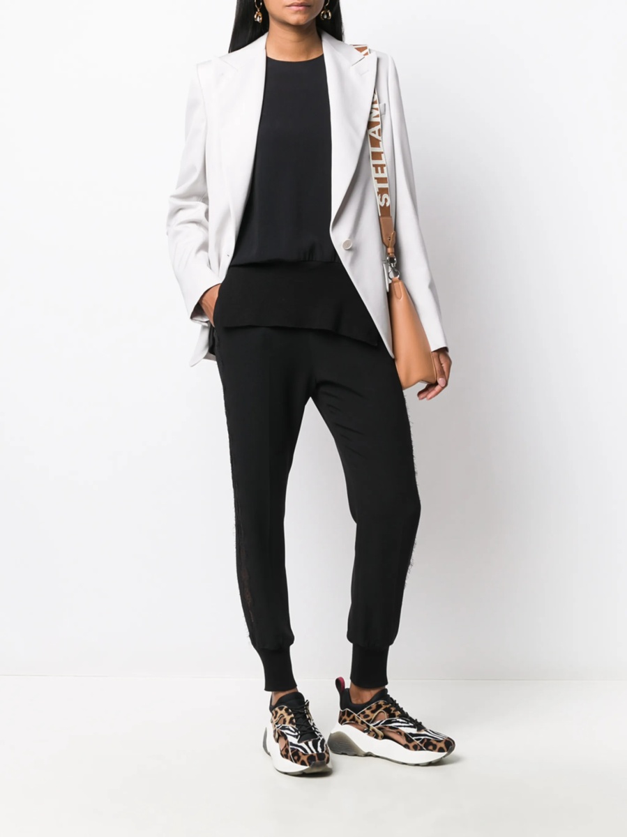 Sacou Stella McCartney gri din bumbac - Img 2