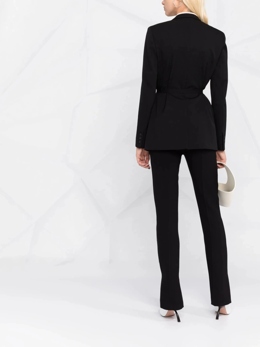 Sacou Stella McCartney negru din lana si bumbac - Img 4