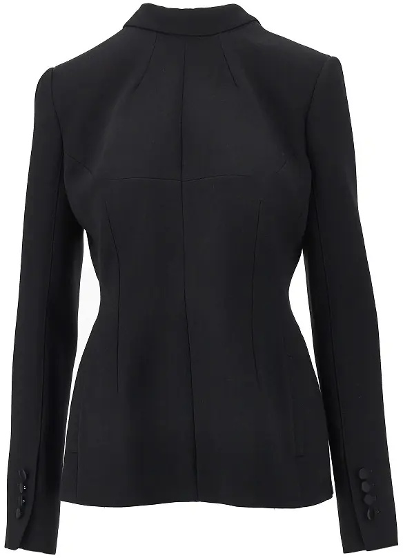 Sacou Wool double crepe back to front jacket - Img 2