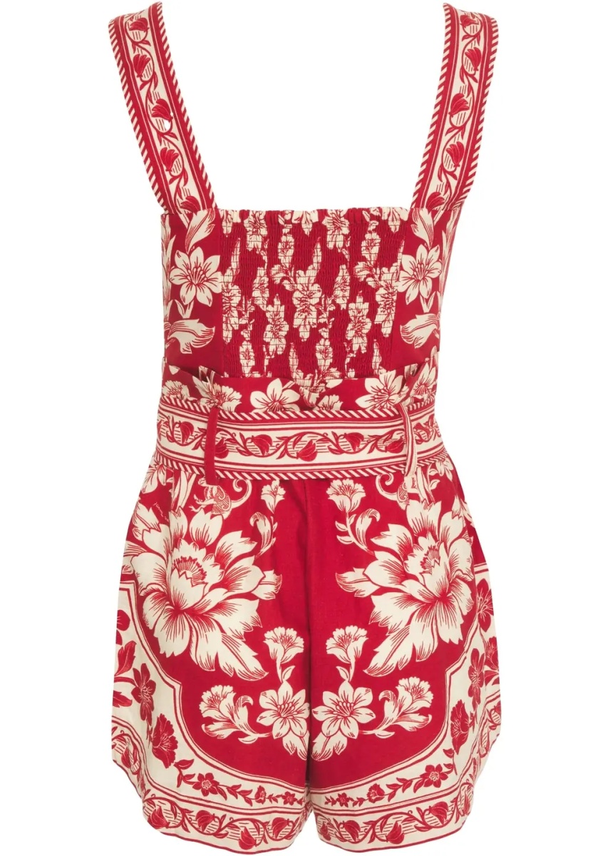 Salopete Jumpsuit with floral pattern - Img 3