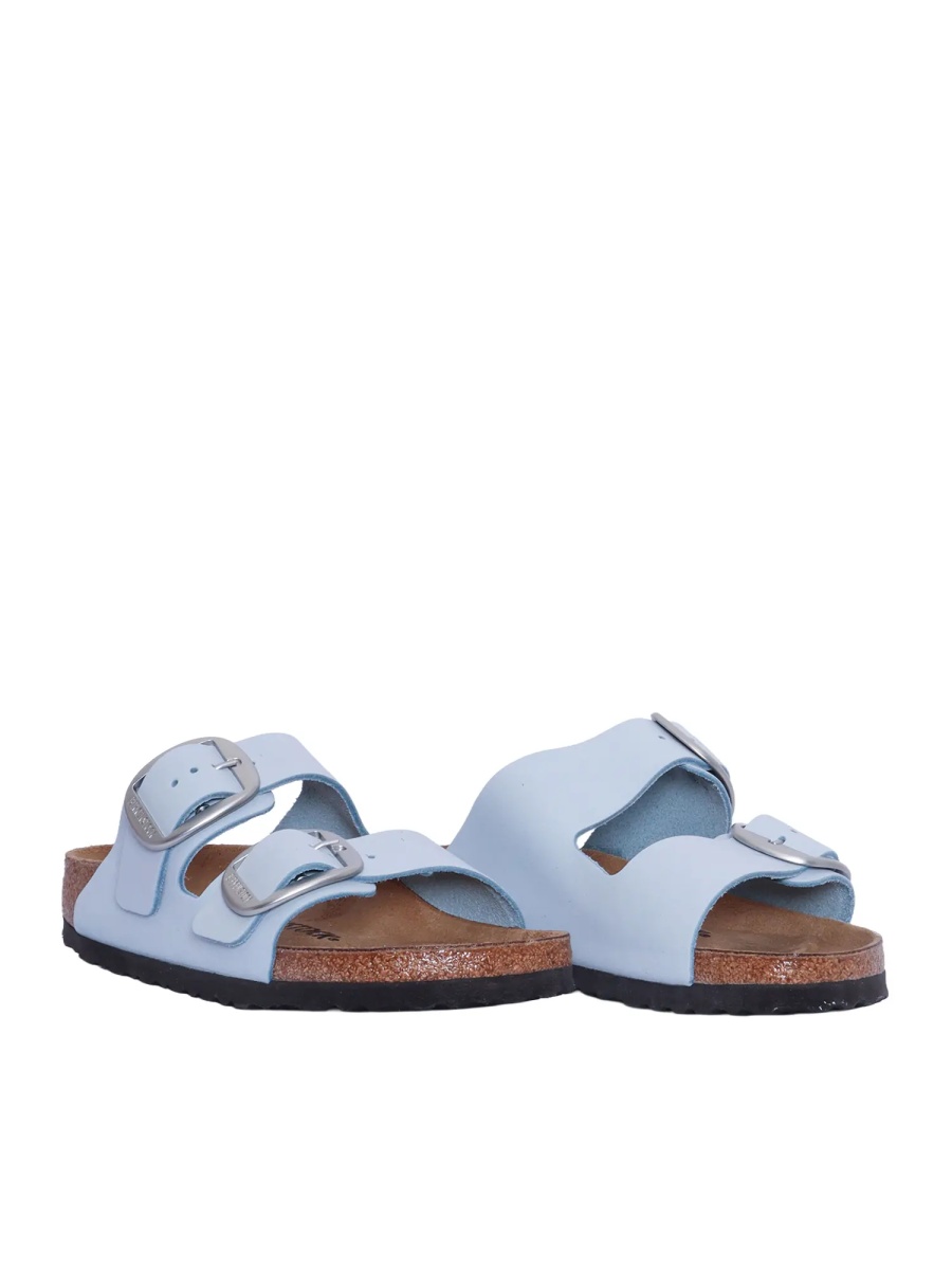Sandale Arizona Big Buckle baby blue, Nubuck Leather - Img 2