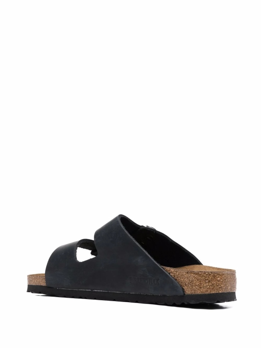 Sandale Birkenstock arizona negre din piele - Img 3